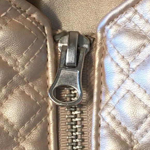 GENUINE KIDS OSHKOSH Gettalic Gold Moto Jacket 2T - Picture 9 of 11